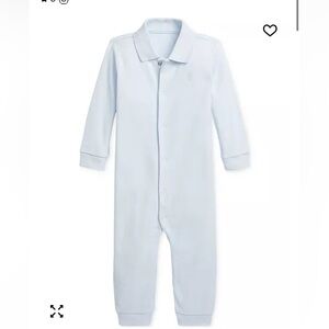Polo Ralph Lauren Baby Blue cotton Coverall Size 3M